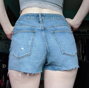 High rise denim shorts size 4